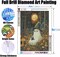 3 Pack Halloween Ghost 5D Diamond Painting Kits for Adults – Full Round Drill DIY Crystal Gem Art Set for Beginners, Halloween Wall Decor Craft Kits 12x16 Inch